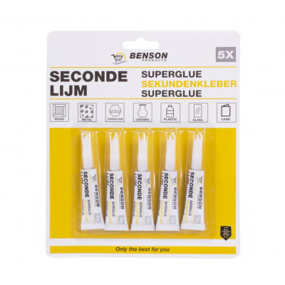 Secondelijm 5x 3gr Secondelijm 5x 3gr