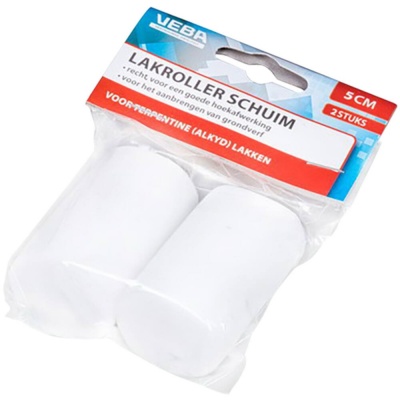 Foto van Verfrol schuim 5CM per 2 stuks