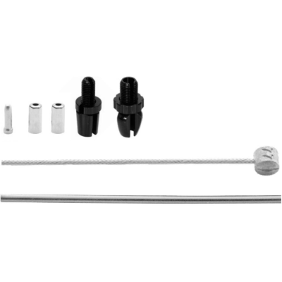 Remkabel complete set voor rollerbrake silver