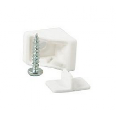 Foto van Deltafix mini kastverbinders breed wit 4st.