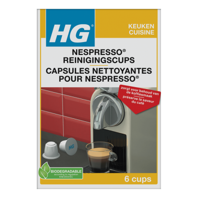 Foto van HG Reiniger Reinigingscups Nespressomachines 