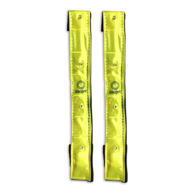 Foto van Led armband reflecterend met 4 leds 2stuks