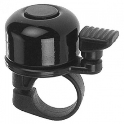 Foto van Fietsbel race mini met veerklepel zwart