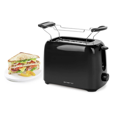 Emerio Broodrooster - 700 Watt Zwart Emerio Broodrooster - 700 Watt Zwart