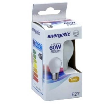 Ledlamp Kogel Mat E27 6.3W =60W