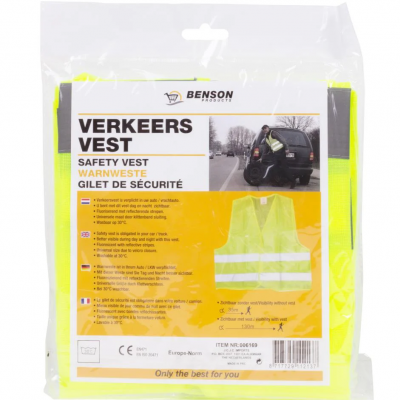 Verkeersvest/Veiligheidshesje geel