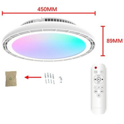 Ventilator LED Plafonnière 450mm 24W RGB-CCT Ventilator LED Plafonnière 450mm 24W RGB-CCT