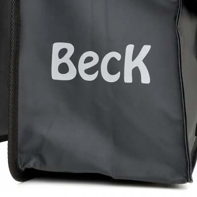 Beck midi dubbele fietstas Zwart 35L