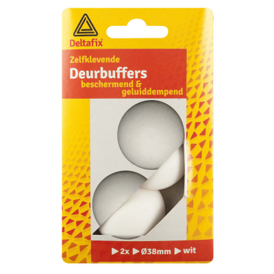 Foto van Deltafix deursbuffers wit Ø38mm.