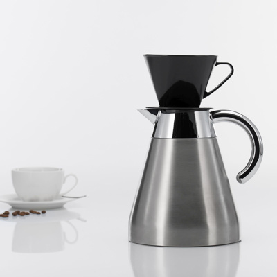 Koffiefilterhouder 1x2 Zwart Koffiefilterhouder 1x2 Zwart