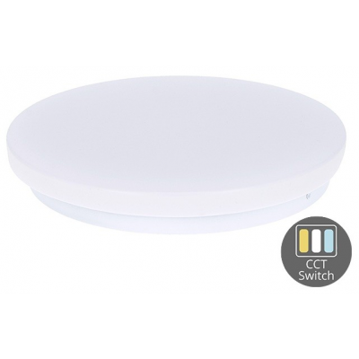 Foto van LED Plafonnière 255mm 12W - Drie Lichtkleuren