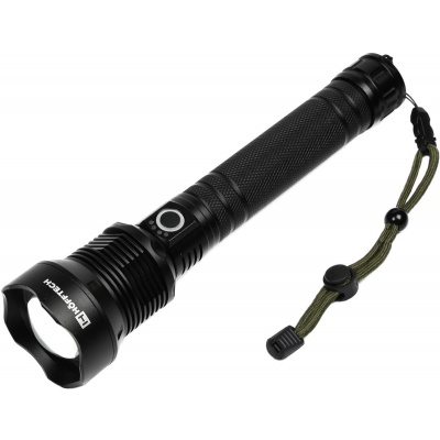 Zaklamp tactical 10W alu 800 lm oplaadbaar Foto van Zaklamp tactical 10W alu 800 lm oplaadbaar