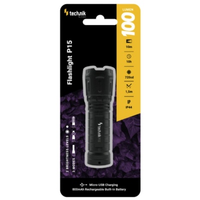 LED zaklamp oplaadbaar 100 lumen