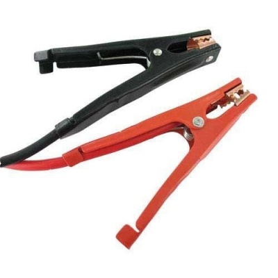 Startkabel 600 Amp 6 meter met koperen klemmen Foto van Startkabel 600 Amp 6 meter met koperen klemmen