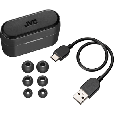 Hoofdtelefoon Draadloos Jvc HA-A9T-BU Powerful Sound True Wireless Black Hoofdtelefoon Draadloos Jvc HA-A9T-BU Powerful Sound True Wireless Black