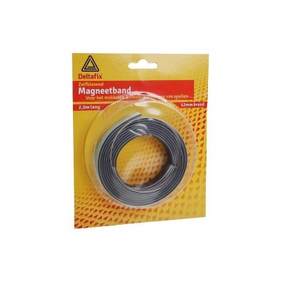 Foto van Deltafix zelfklevend magneetband 12mm. x 2m.