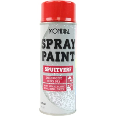 Spuitverf Vuurrood hoogglans Ral 3000 400ml Foto van Spuitverf Vuurrood hoogglans Ral 3000 400ml