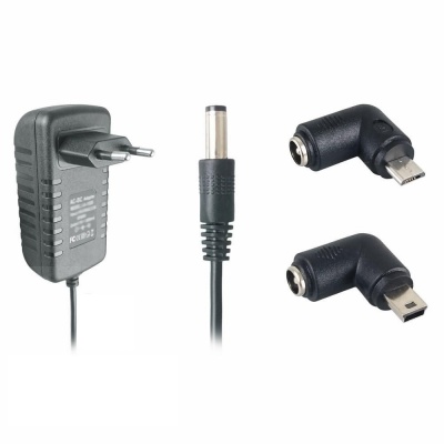 Adapter 5V - 3A micro en mini USB Foto van Adapter 5V - 3A micro en mini USB