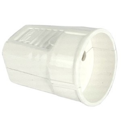 Foto van Contrastekker zonder randaarde wit