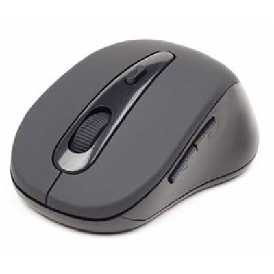 Foto van Bluetooth draadloze optische muis zwart met zijknoppen