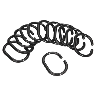 Foto van Douchegordijn ringen 12 stuks