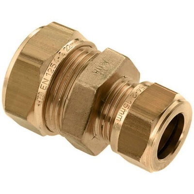 Knelkoppeling recht 15 x 10 Foto van Knelkoppeling recht 15 x 10