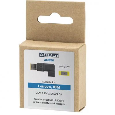 A-Dapt Lenovo verloop 20V Foto van A-Dapt Lenovo verloop 20V