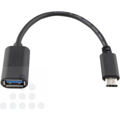 Verloopkabel USB-C 3.1 - USB-A 3.0 zwart Verloopkabel USB-C 3.1 - USB-A 3.0 zwart