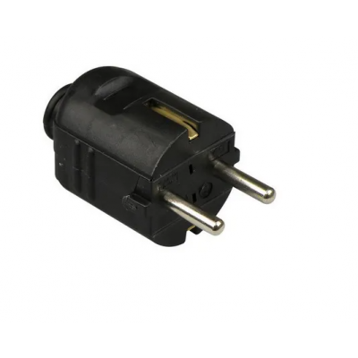 Foto van Stekker randaarde (klap) zwart