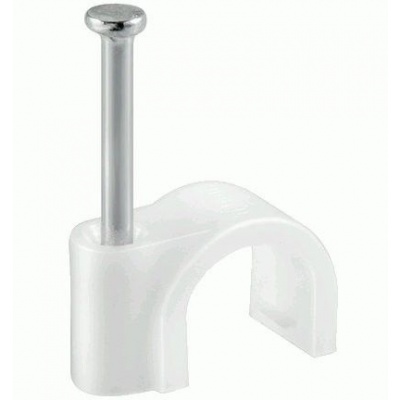 Spijkerclip wit 5mm Foto van Spijkerclip wit 5mm