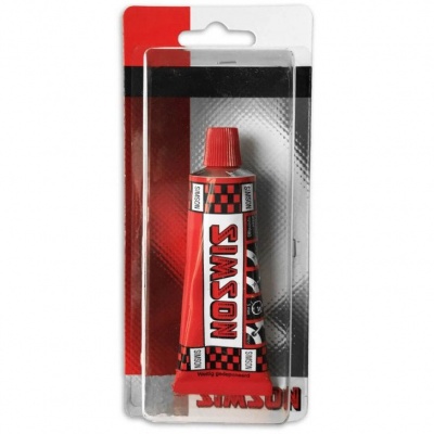 Simson solutie 30ml op kaart Foto van Simson solutie 30ml op kaart