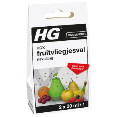 Foto van HGX Fruitvliegjesval Navulling 2x 20ml