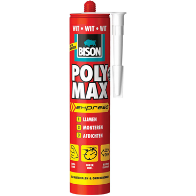 Foto van Bison Poly Max Express Wit 425 g