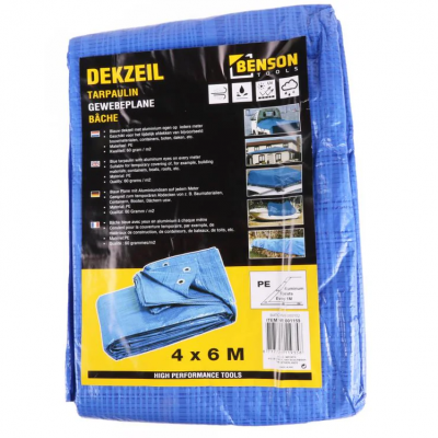 Bouwzeil/afdekzeil 4 x 6 meter Bouwzeil/afdekzeil 4 x 6 meter