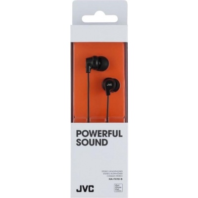 Hoofdtelefoon Stereo Jvc HA-FX10-B-E In Ear Zwart Hoofdtelefoon Stereo Jvc HA-FX10-B-E In Ear Zwart
