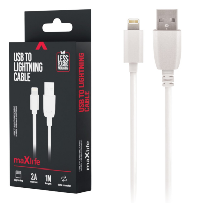 Foto van USB - Lightning kabel 1m wit