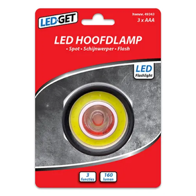 Hoofdlamp 1W+COB 3W LED Foto van Hoofdlamp 1W+COB 3W LED