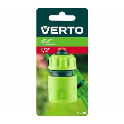 Verto Slang koppelstuk 1/2 met stop