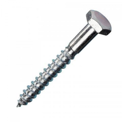 Houtdraadbout Verzinkt 6 x 80 mm per stuk Foto van Houtdraadbout Verzinkt 6 x 80 mm per stuk