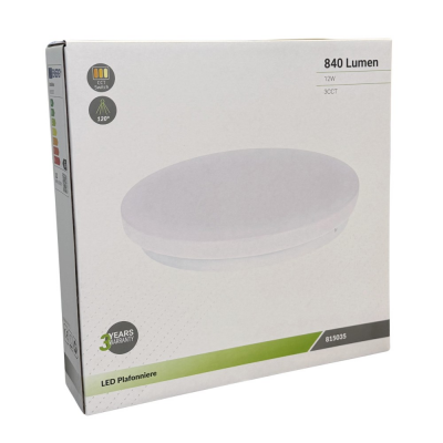 LED Plafonnière 255mm 12W - Drie Lichtkleuren