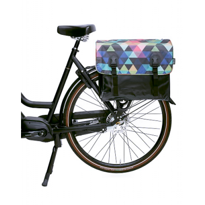 Beck Classic Colored Triangles Fietstas 46L Beck Classic Colored Triangles Fietstas 46L