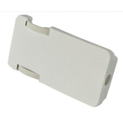 Randaarde stekker haaks plat wit Randaarde stekker haaks plat wit