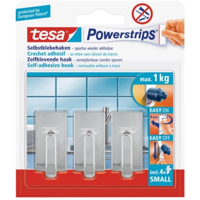 Foto van Tesa Powerstrips small classic chroom