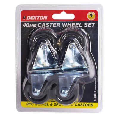 Zwenkwielset 40 mm 4 delig (2x Zwenk, 2x Bok) Zwenkwielset 40 mm 4 delig (2x Zwenk, 2x Bok)