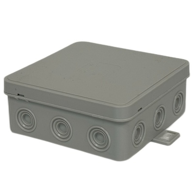 Foto van Kabeldoos IP54 grijs vierkant 100x100x41mm
