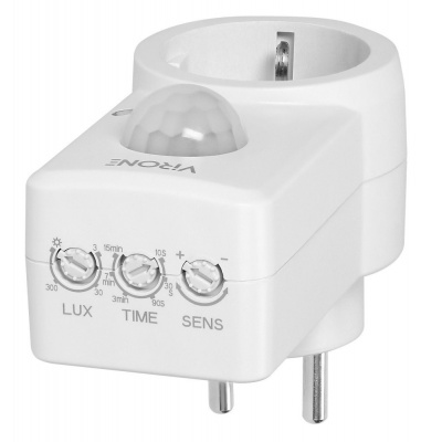 Bewegingsmelder IR stopcontactmodel wit Bewegingsmelder IR stopcontactmodel wit