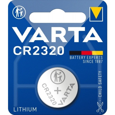 Varta CR2320 lithium knoopcel batterij 3V Foto van Varta CR2320 lithium knoopcel batterij 3V