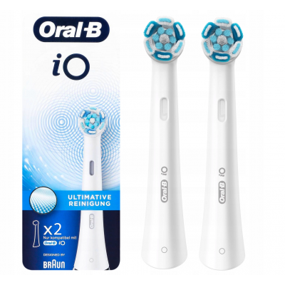 OralB Tandenborstelset iO Ultimate Clean White, 2 stuks Foto van OralB Tandenborstelset iO Ultimate Clean White, 2 stuks