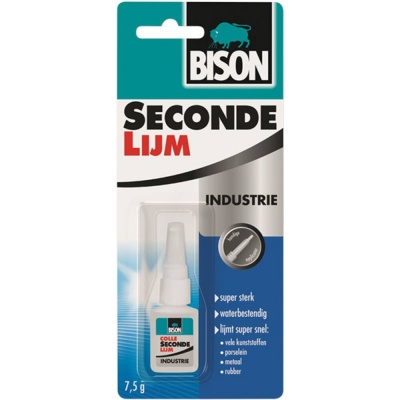 Bison Secondelijm industrie 7,5gr Foto van Bison Secondelijm industrie 7,5gr