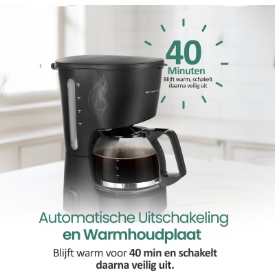 Compact Koffiezetapparaat - 0,6L voor 5 Kopjes Compact Koffiezetapparaat - 0,6L voor 5 Kopjes